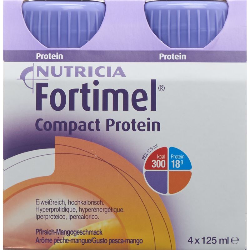 FORTIMEL Compact Protein Pfirs Mango 4 Fl 125 ml