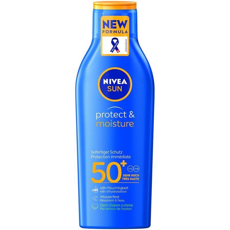 NIVEA SUN P&M Milch pflegend LSF50+ 200 ml