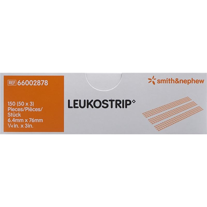 LEUKOSTRIP 6.4mmx76mm 3 Streifen 50 Stk