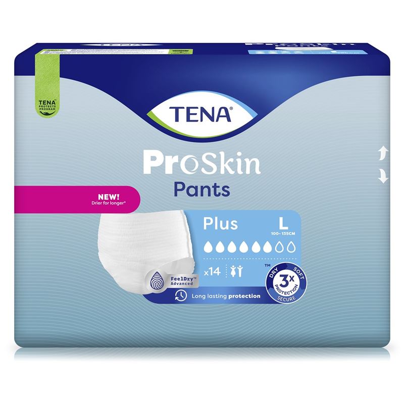 TENA Pants Plus L 100-135cm (neu) 14 Stk