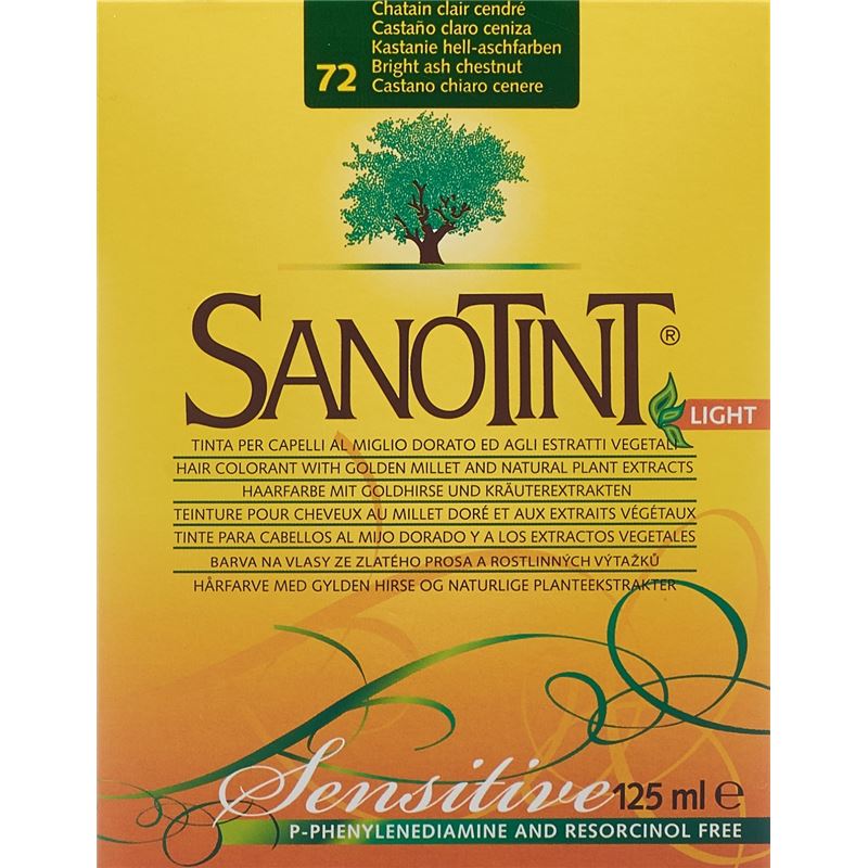 SANOTINT Sensitive Haarfarbe 72 kasta hell-aschfa