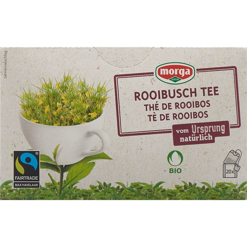 MORGA Rooibusch Tee m/H Bio Fairtrade Knos 20 Stk