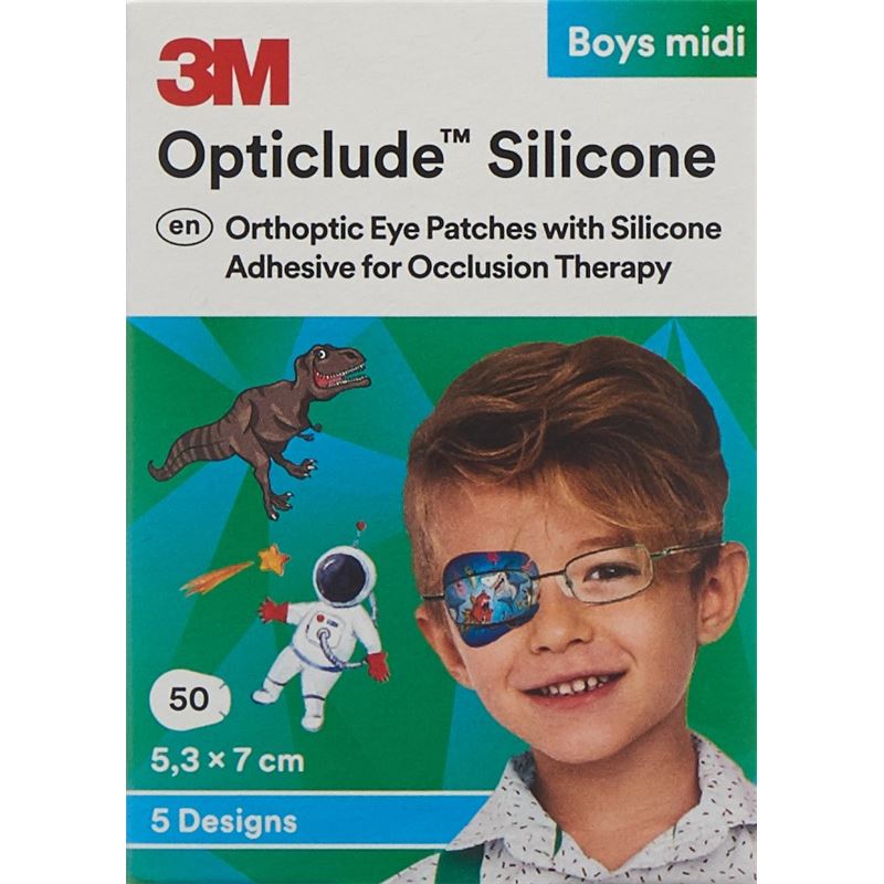 3M OPTICLUDE Sil Augenv 5.3x7cm Midi Bo (n) 50 Stk