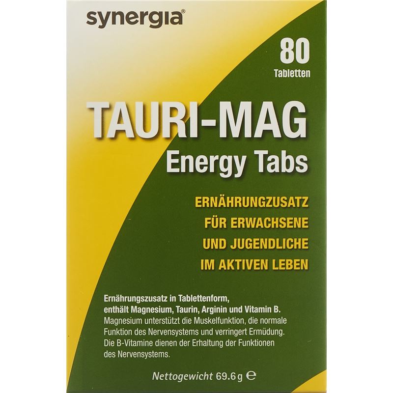 SYNERGIA Tauri Mag Energy Tabs 80 Stk