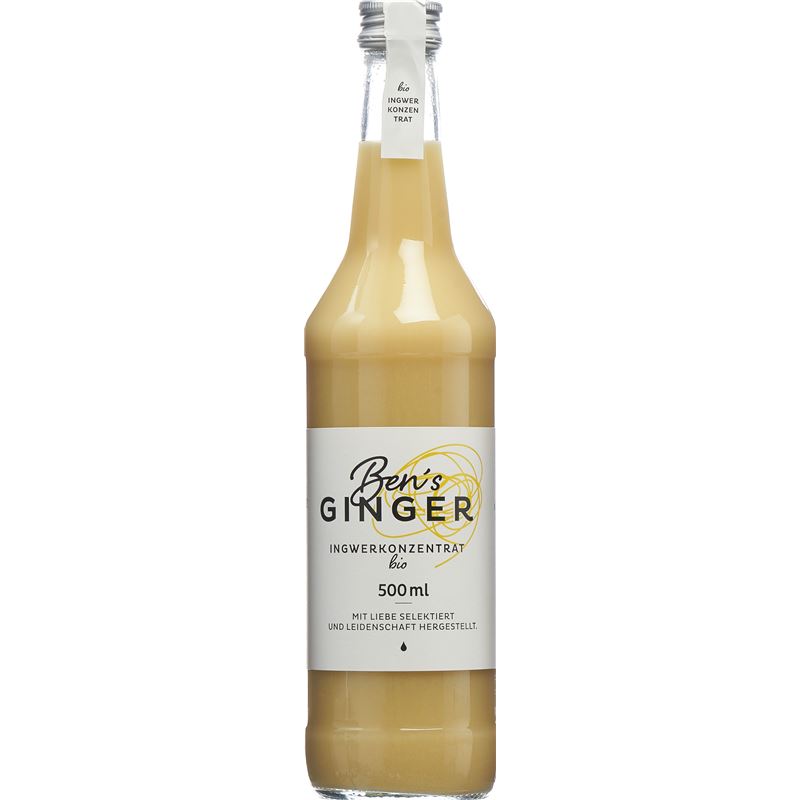 BEN'S GINGER Ingwerkonzentrat Bio Fl small 500 ml