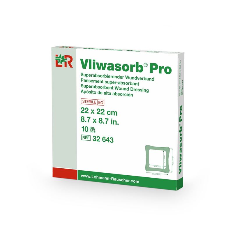 VLIWASORB Pro Wundverband 22x22cm 10 Stk