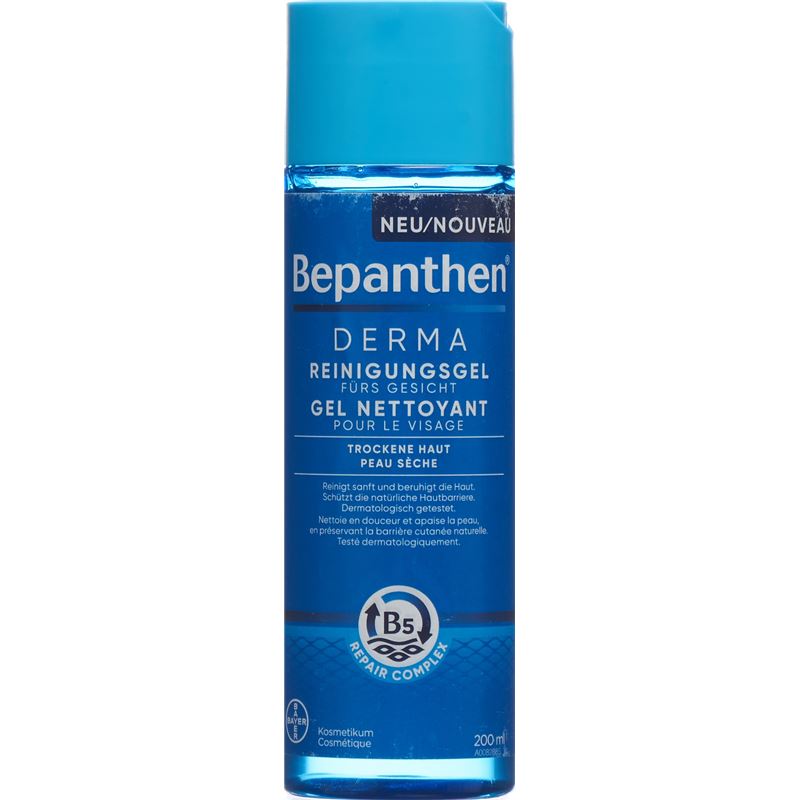 BEPANTHEN DERMA Reinigungsgel fürs Gesicht 200 ml