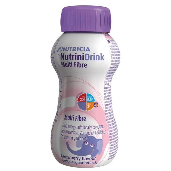 NUTRINI DRINK Multi Fibre Erdbeer 200 ml