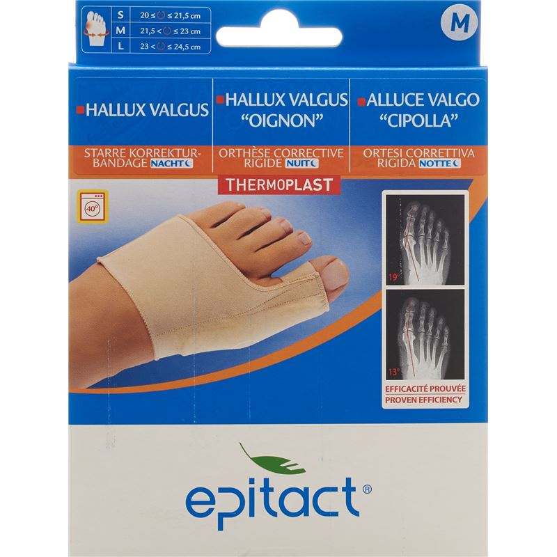 EPITACT starre KorrBand Hallux NACHT M 21.5-23cm