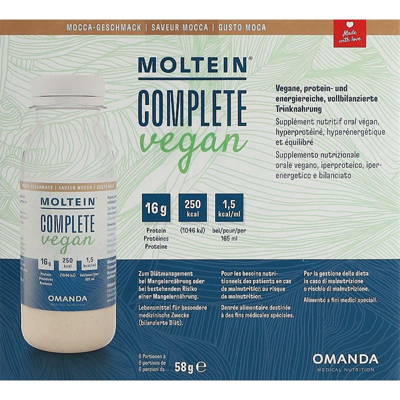MOLTEIN Complete Vegan Mocca 6 Fl 58 g