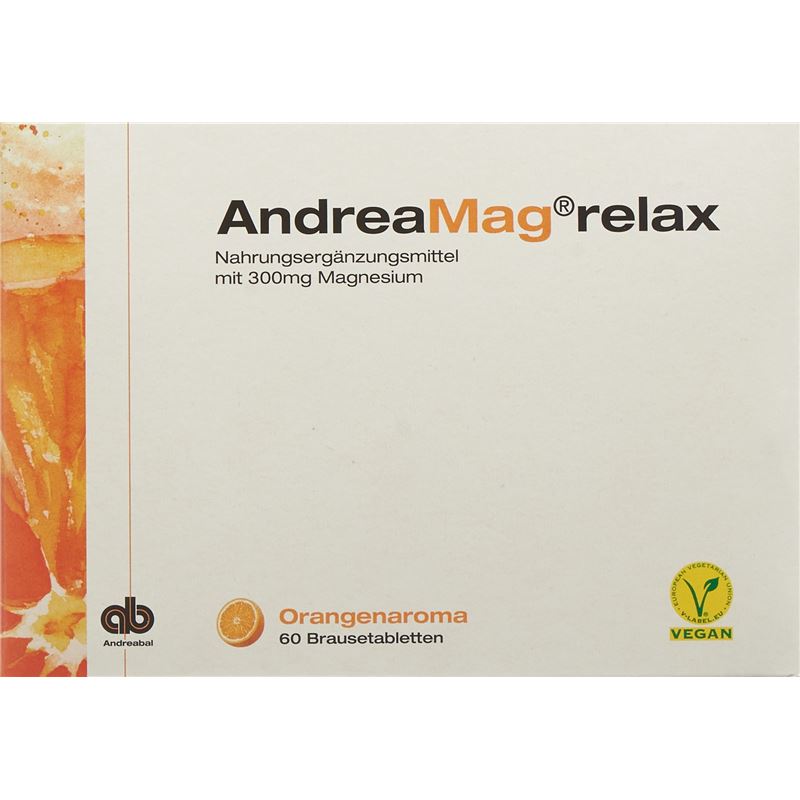 ANDREAMAG relax Brausetabl Orangenaroma 60 Stk