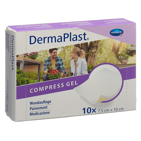 DERMAPLAST Compress Gel 7.5x10cm 10 Stk