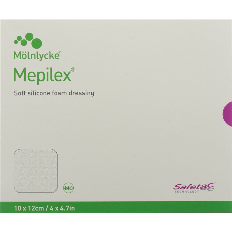 MEPILEX Schaumverband Safetac 10x12cm Si neu 5 Stk
