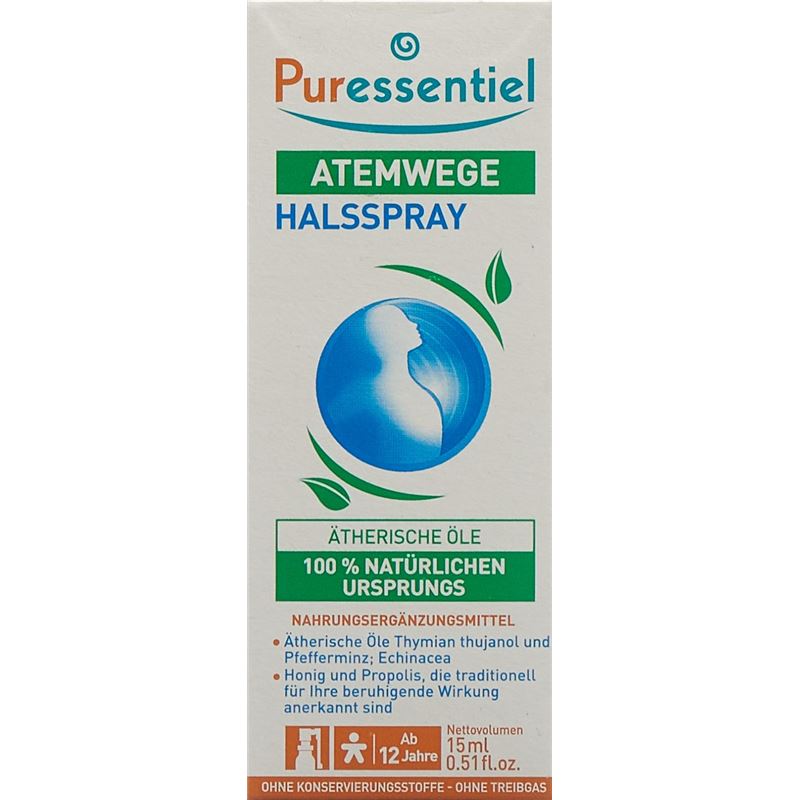 PURESSENTIEL Halsspray Atemwege 15 ml