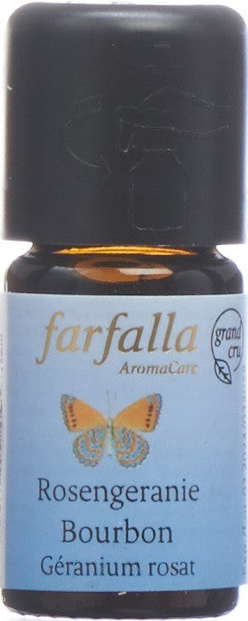 FARFALLA Rosengeranie Bourb Äth/Öl Bio Cru 5 ml