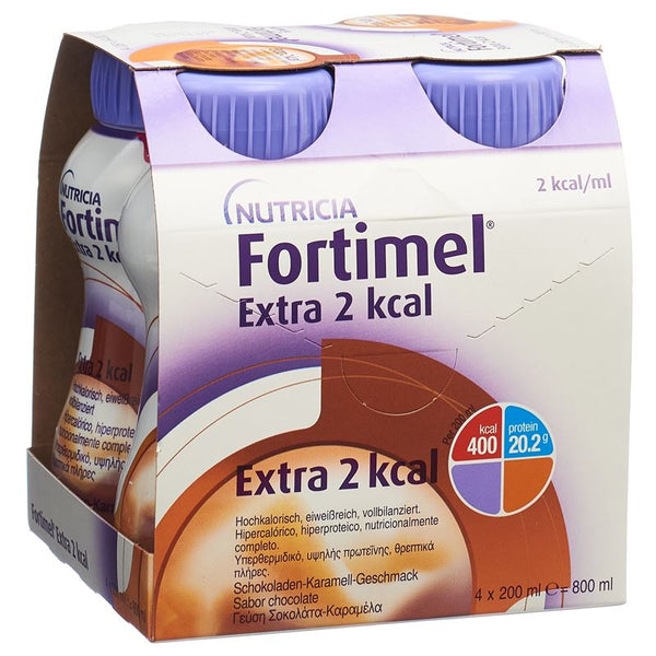 FORTIMEL Protein 2kcal Schoko Karam 4 Fl 200 ml
