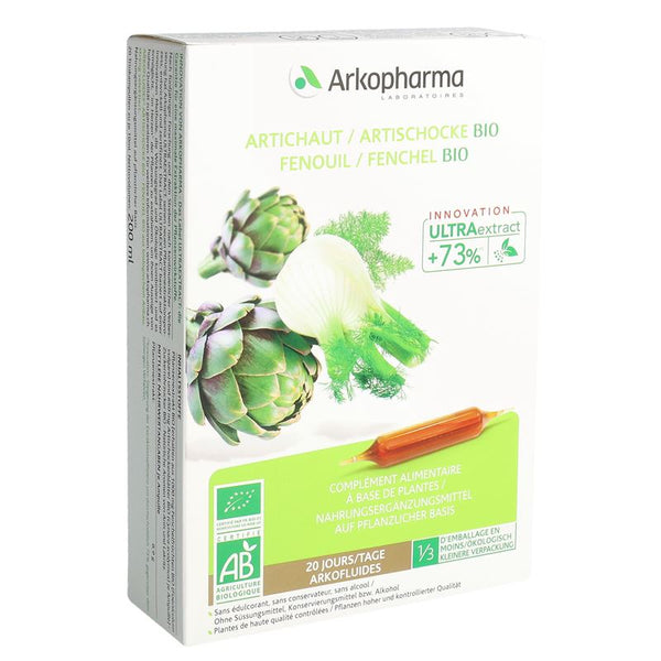 ARKOFLUIDE Artischocke-Fenchel Bio 20 Amp 10 ml