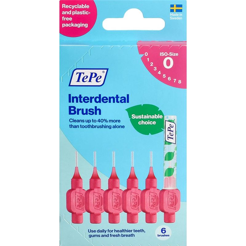 TEPE Interdental Brush 0.4mm pink 6 Stk
