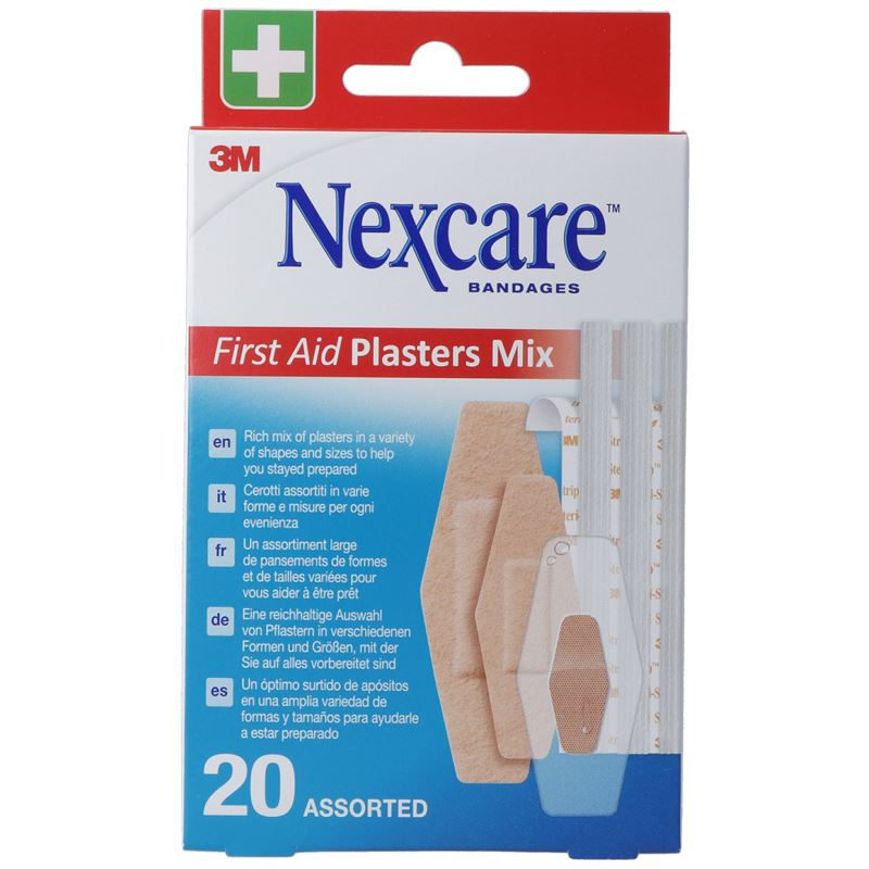 3M NEXCARE First Aid Pflasters Mix ass 20 Stk