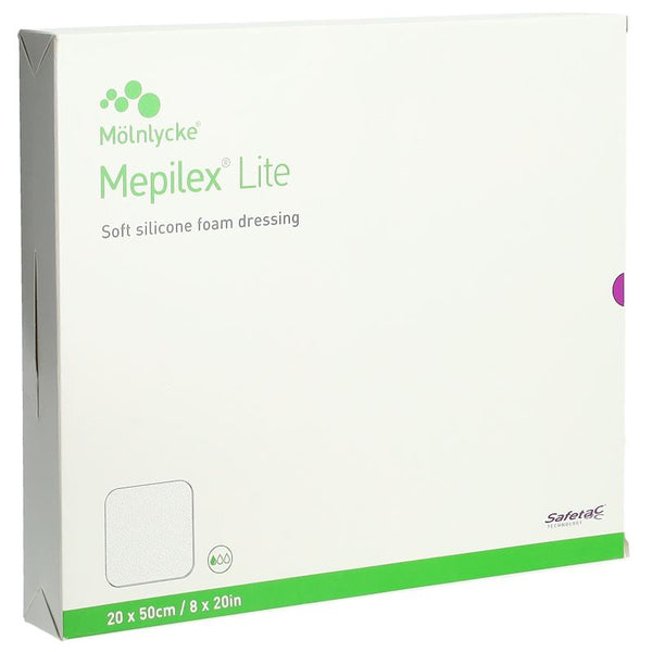 MEPILEX Lite Absorptionsverb 20x50cm Silik 4 Stk