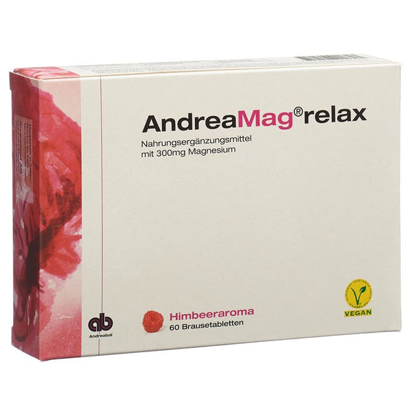 ANDREAMAG relax Brausetabl Himbeeraroma 60 Stk