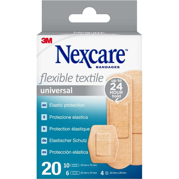 3M NEXCARE Pflaster Textil Univ 3 Gröss ass 20 Stk