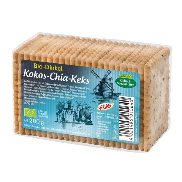 LIEBHARTS Dinkel Kokos Chia-Keks Bio 200 g