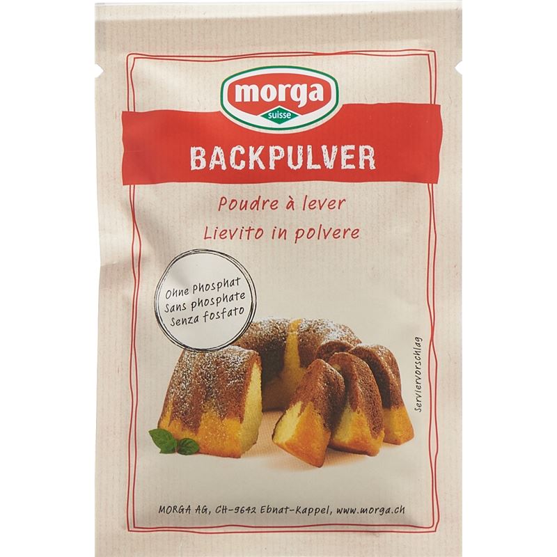 MORGA Backpulver ohne Phosphat Btl 22 g