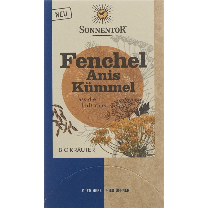 SONNENTOR Fenchel Anis Kümmel Tee BIO Btl 18 Stk