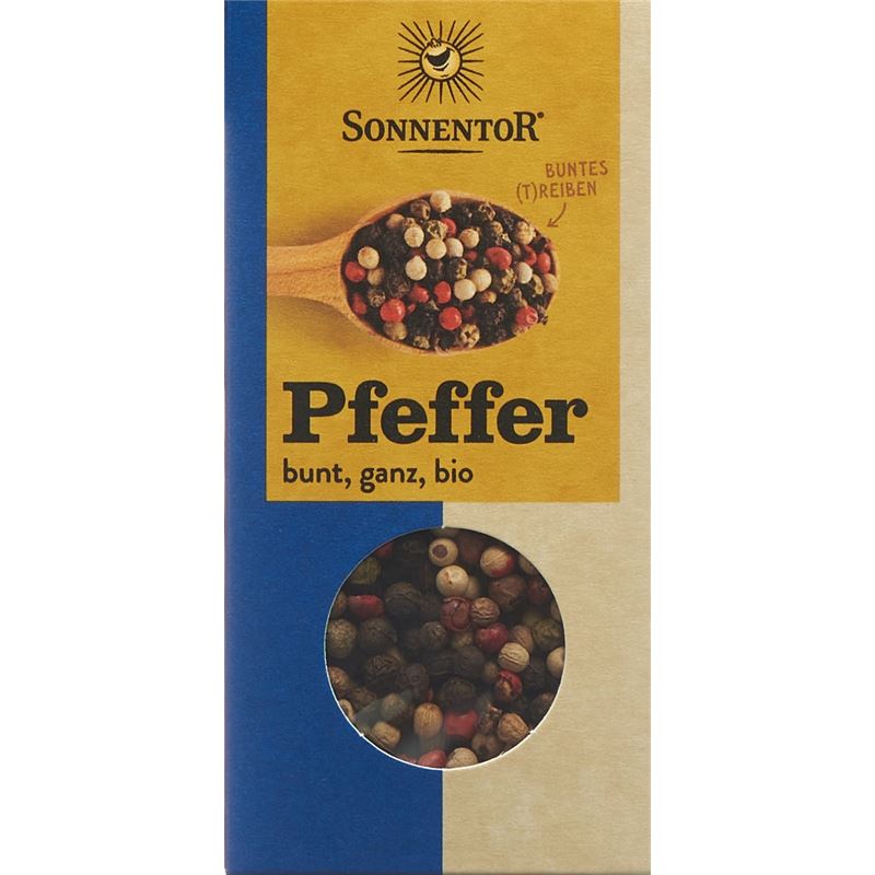 SONNENTOR Pfeffer bunt ganz BIO Btl 50 g