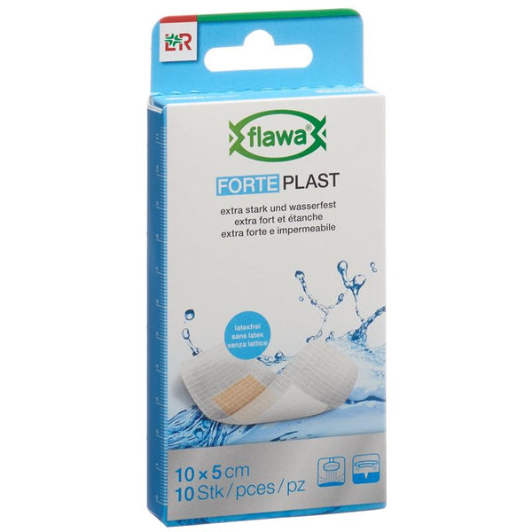 FLAWA Forte Plast Pflasterstrips 5x10cm 10 Stk