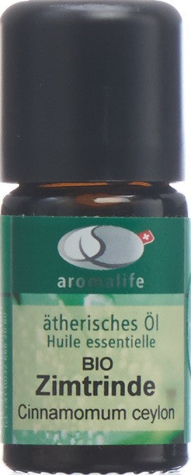 AROMALIFE Zimtrinde Äth/Öl BIO Fl 5 ml