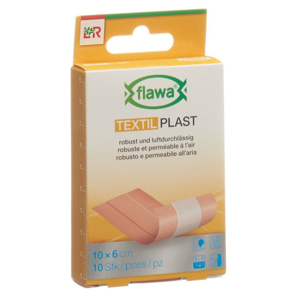 FLAWA Textil Plast Schnellverband 6x10cm 10 Stk