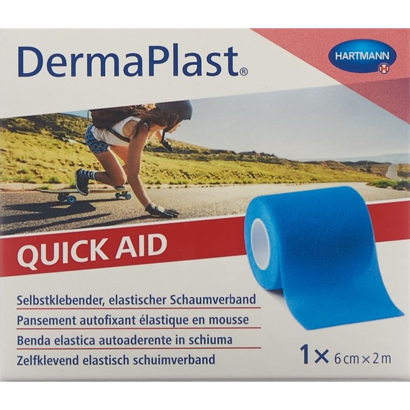 DERMAPLAST QuickAid 6cmx2m blau