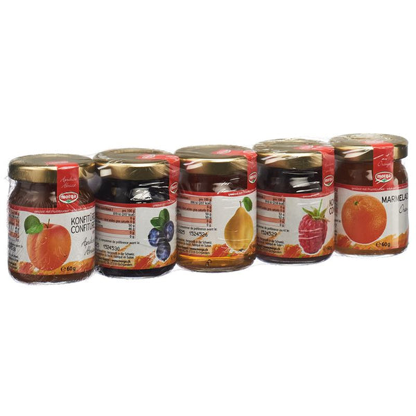 MORGA Midget Konfitüre Fruchtzuck ass 5 x 60 g