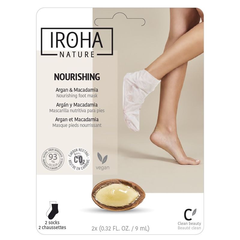IROHA Foot Mask Socks Nour 2 x 9 ml