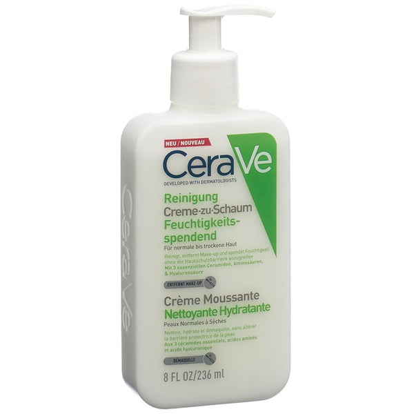 CERAVE Creme-zu-Schaum Reinigung Hydratant 236 ml