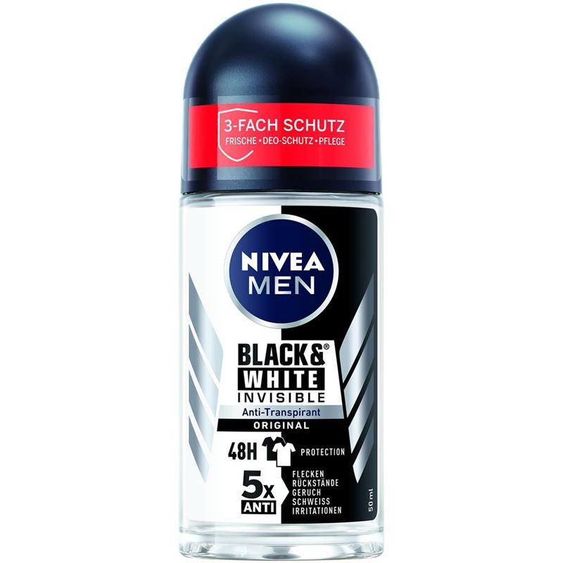 NIVEA MEN Deo Inv Bla&Whi Roll-on Original 50 ml