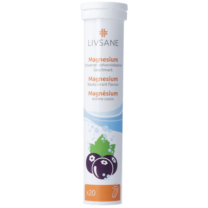 LIVSANE Magnesium Schwarzer Johannisbeeren 20 Stk