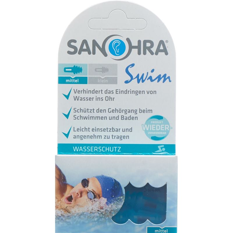 SANOHRA SWIM Ohrenstöpsel Erwachsene 2 Stk
