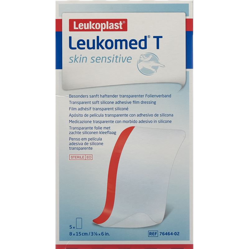 LEUKOMED T skin sensitive 8x15cm 5 Stk