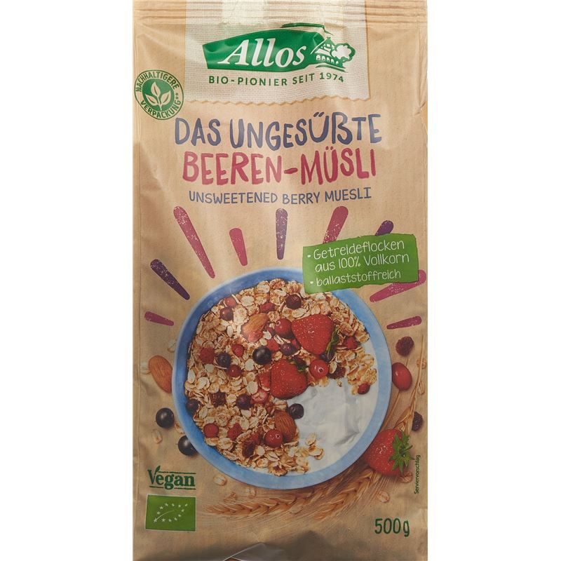 ALLOS Das ungesüsste Beeren-Müsli Btl 500 g