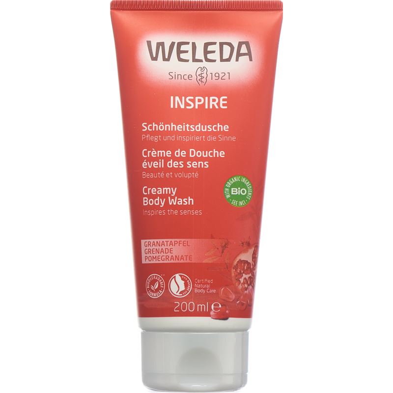 WELEDA Shower Cream Inspire Granatapfel Tb 200 ml