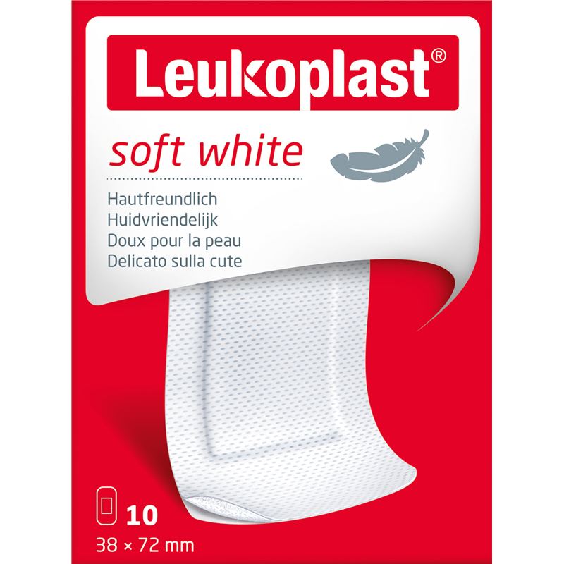 LEUKOPLAST soft white 38x72mm 10 Stk