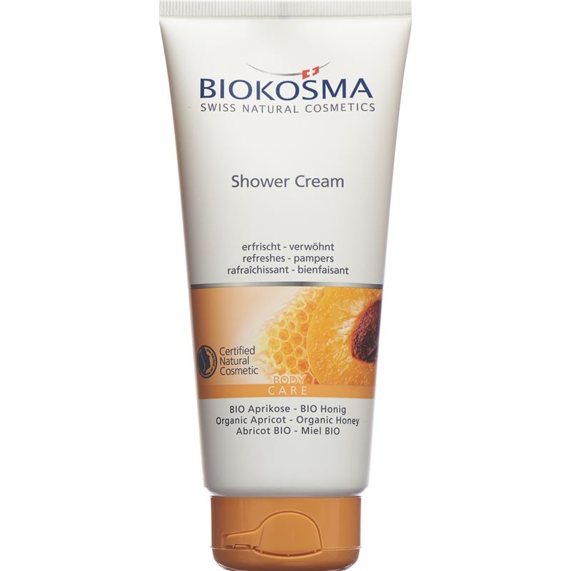 BIOKOSMA Shower Cream Aprikose Honig BIO 200 ml