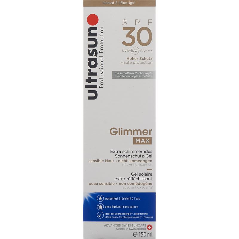 ULTRASUN Glimmer MAX SPF30 Fl 150 ml