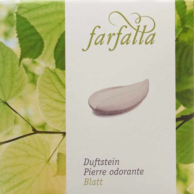 FARFALLA Duftstein Blatt Unterseite glasiert