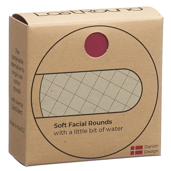 LASTROUND Wiederverwendbare Wattepads rot