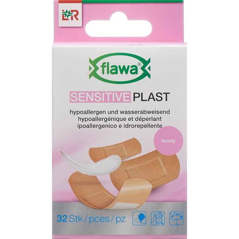 FLAWA Sensitive Plast Pflaster 3 Grössen 32 Stk