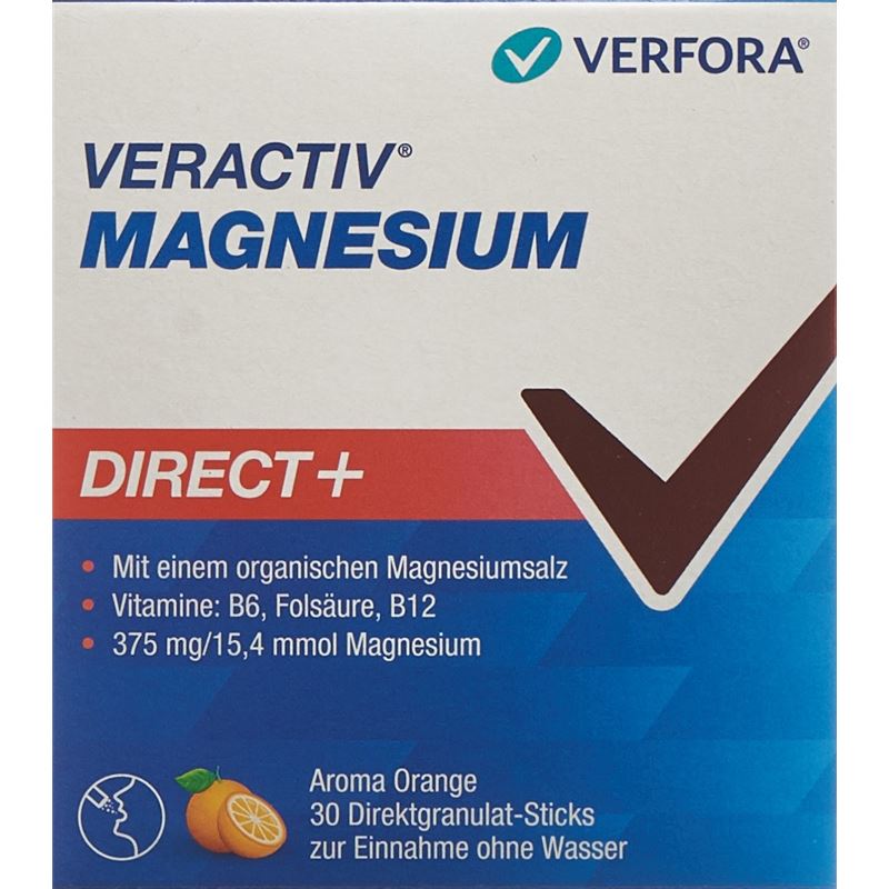 VERACTIV Magnesium Direct+ Orange Stick 30 Stk